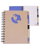 Promo Goods  NB129 Globe Die Cut Notebook in Natural