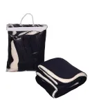 Promo Goods  OD309 Thick Needle Sherpa Blanket in Navy blue