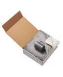 Promo Goods  G919 Sherpa Comfort Gift Set in Gray/ white