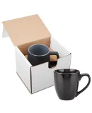 Promo Goods  GCM102 15oz Bistro Style Ceramic Mug  in Black