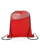 Promo Goods  BG175 Hexagon Pattern Non-Woven Draws in Red
