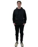Stilo Apparel 21918HBK  21918BK Unisex Sweat set in Black Front View