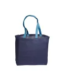 Promo Goods  LT-3430 Eco Jute Tote in Navy blue