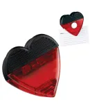 Promo Goods  MC140 Heart Magnetic Memo Clip in Translucent red