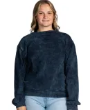 Dyenomite 845MW Premium Fleece Mineral Wash Crewne in Midnight