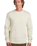 New Era NEA527    Heritage Fleece Pocket Crew in Softbeige