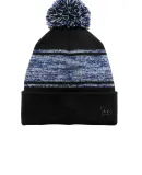 New Era NE909    Knit Chilled Pom Beanie in Blk/royal