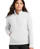 Nike NKDX6720  Ladies Club Fleece Sleeve Swoosh 1/ in White