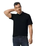 Gildan 64800 Men's Softstyle Double Pique Polo in Black