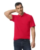 Gildan 64800 Men's Softstyle Double Pique Polo in Red