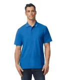 Gildan 64800 Men's Softstyle Double Pique Polo in Royal