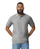 Gildan 64800 Men's Softstyle Double Pique Polo in Rs sport grey