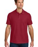 Gildan 64800 Men's Softstyle Double Pique Polo in Cherry red