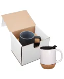 Promo Goods  GCM210 14oz Ceramic Mug With Cork Bas in White