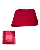 Promo Goods  OD303 Chenille Micro Plush Fleece Bla in Red