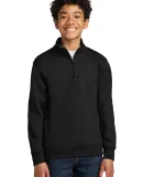 Port & Company PC78YQ    Youth Core Fleece 1/4-Zip in Jetblack