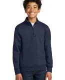 Port & Company PC78YQ    Youth Core Fleece 1/4-Zip in Navy