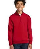Port & Company PC78YQ    Youth Core Fleece 1/4-Zip in Red