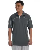 Russel Athletic 434CFM Men's Team Prestige Polo in Stealth/ white