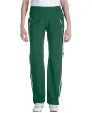Russel Athletic S82JZX Ladies' Team Prestige Pant in Dk green/ white