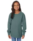 Comfort Wash GDH475 Garment-Dyed Youth Crewneck Sw in Cypress green