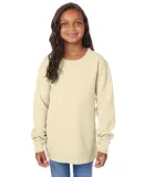 Comfort Wash GDH475 Garment-Dyed Youth Crewneck Sw in Summer squash yellow