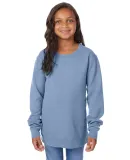 Comfort Wash GDH475 Garment-Dyed Youth Crewneck Sw in Saltwater