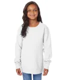 Comfort Wash GDH475 Garment-Dyed Youth Crewneck Sw in White