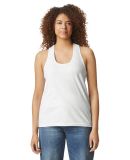 Gildan G672L Ladies' Softstyle CVC Racerback Tank in White