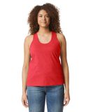 Gildan G672L Ladies' Softstyle CVC Racerback Tank in Red mist