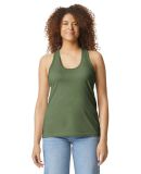 Gildan G672L Ladies' Softstyle CVC Racerback Tank in Cactus