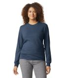 Gildan G674 Unisex Softstyle CVC Long Sleeve T-Shi in Navy mist