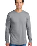 Gildan G674 Unisex Softstyle CVC Long Sleeve T-Shi in Cement