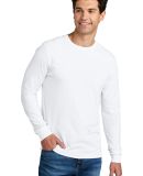 Gildan G674 Unisex Softstyle CVC Long Sleeve T-Shi in White