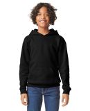 Gildan SF500B Youth Softstyle Midweight Fleece Hoo in Black