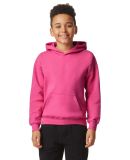 Gildan SF500B Youth Softstyle Midweight Fleece Hoo in Pink lemonade