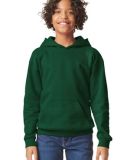 Gildan SF500B Youth Softstyle Midweight Fleece Hoo in Forest green