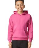 Gildan SF500B Youth Softstyle Midweight Fleece Hoo in Pink lemonade