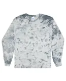 Tie-Dye 2390 Unisex Crystal Wash Long-Sleeve T-Shi in Crystal silver