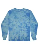 Tie-Dye 2390 Unisex Crystal Wash Long-Sleeve T-Shi in Cryst carol blu