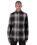 Shaka Wear SHHFS Men's Plaid Flannel Overshirt in Shadow/ black
