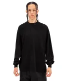 Shaka Wear SHGDLS Men's Garment Dyed Long Sleeve T in Black
