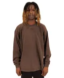 Shaka Wear SHGDLS Men's Garment Dyed Long Sleeve T in Mocha