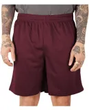 Shaka Wear SHMPS Men's Mesh PE Gym Short in Burgundy