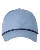 Big Accessories BA640 Lariat 6-Panel Cap in Slte bl/ nvy rpe