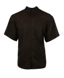 Burnside Clothing 2297 Baja Short Sleeve Fishing S in Black