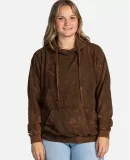Dyenomite 854MW Premium Fleece Mineral Wash Hooded in Hounddog