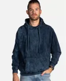 Dyenomite 854MW Premium Fleece Mineral Wash Hooded in Midnight