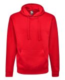 J America 8720 BTB Fleece Hooded Sweatshirt in Red