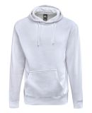 J America 8720 BTB Fleece Hooded Sweatshirt in White
